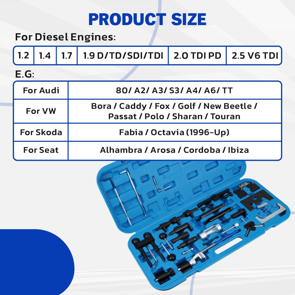 Volkswagen & Audi Diesel Engine Timing Tool Kit - Image 8