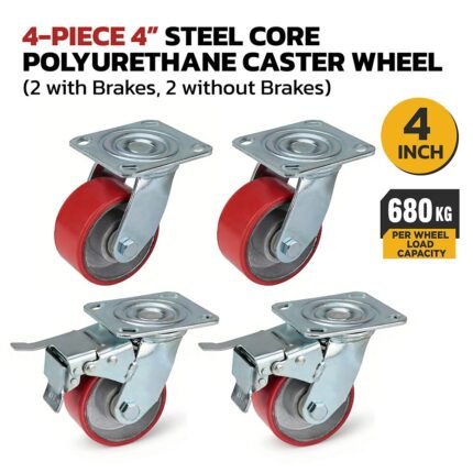 4-Inch Polyester Swivel Caster (with or without Brake)