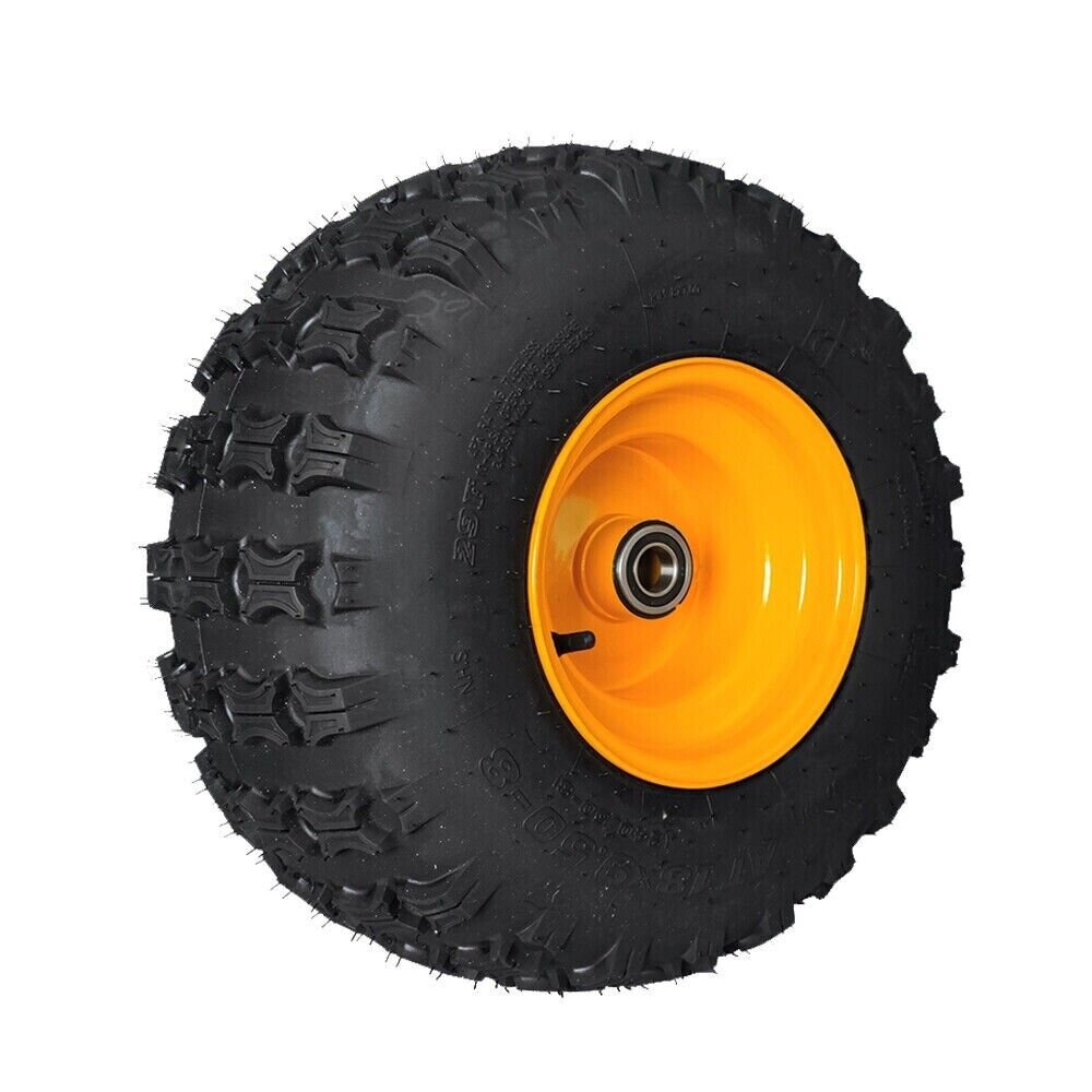 18" x 9.5-8" Inch Rear Wheel with Knobby Tyre for ATV, Quad, Buggy, Ride Mower - 25mm Bore Size
