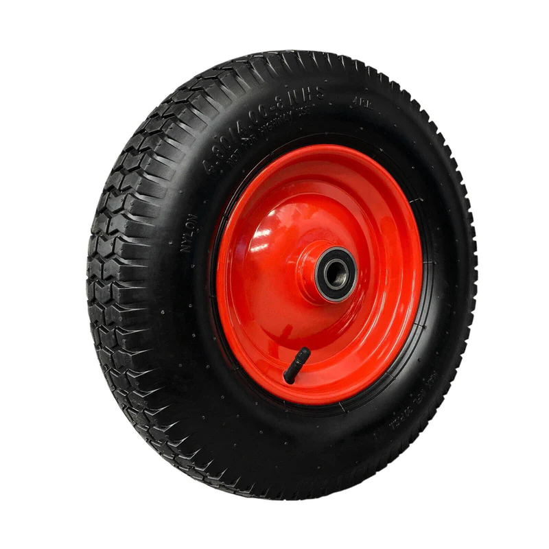 16" Pneumatic Wheelbarrow Trolley Wheel with 20mm Bore | Heavy-Duty Replacement Tire - Image 3