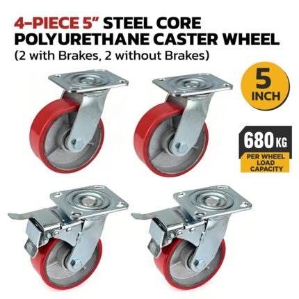 5-Inch Polyester Swivel Caster (with or without Brake)