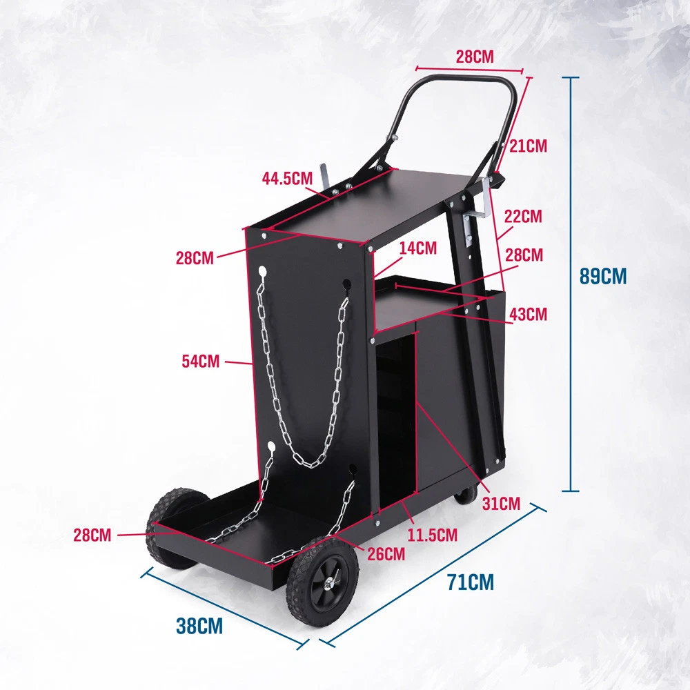 Welding Cart With Lockable Drawer - Image 2