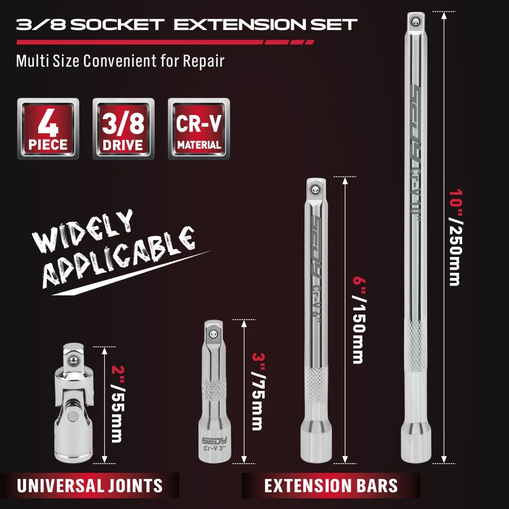 4PC Extension Bar Set - Image 4