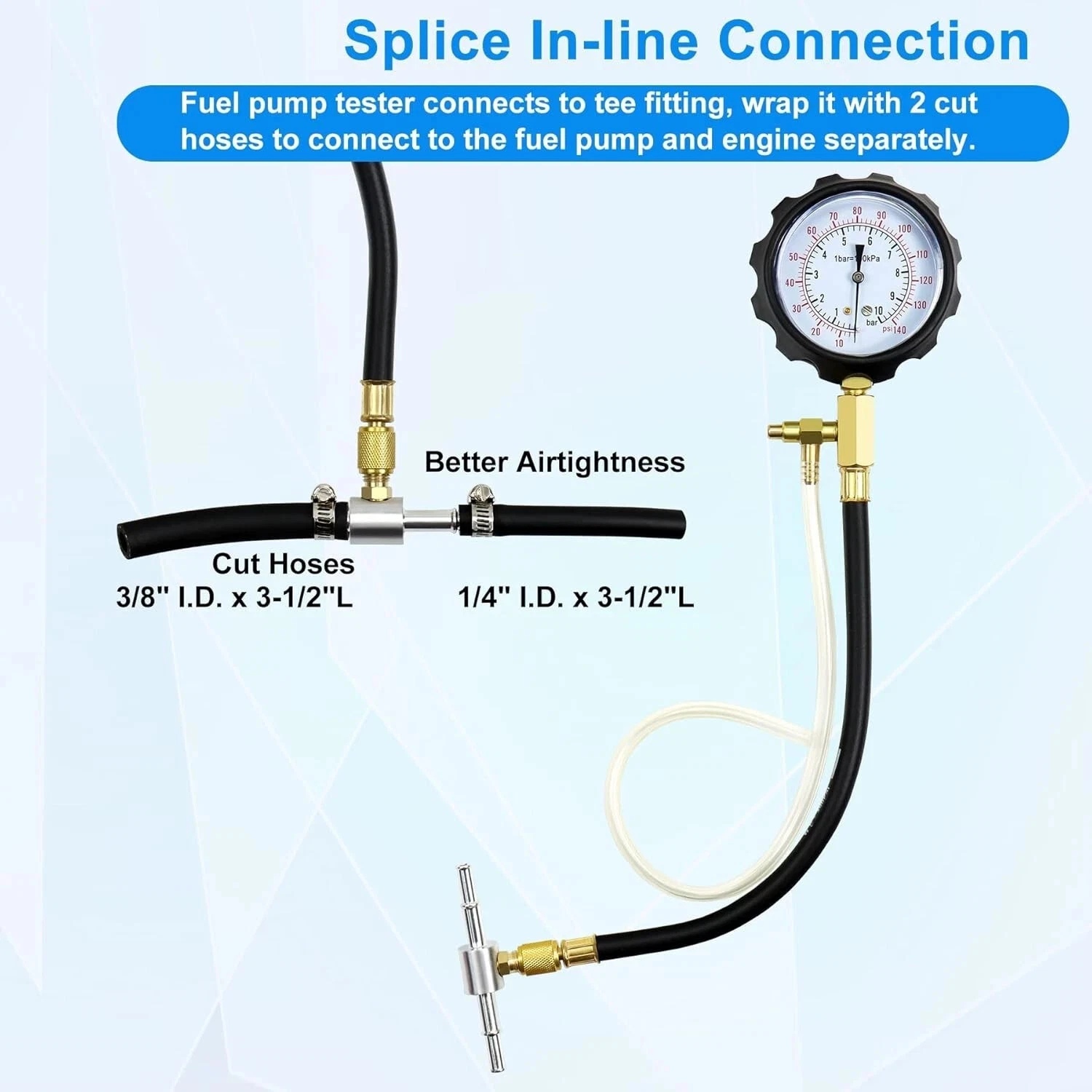 20PC TU-114 Fuel Injection Pressure Gauge Set - Image 7