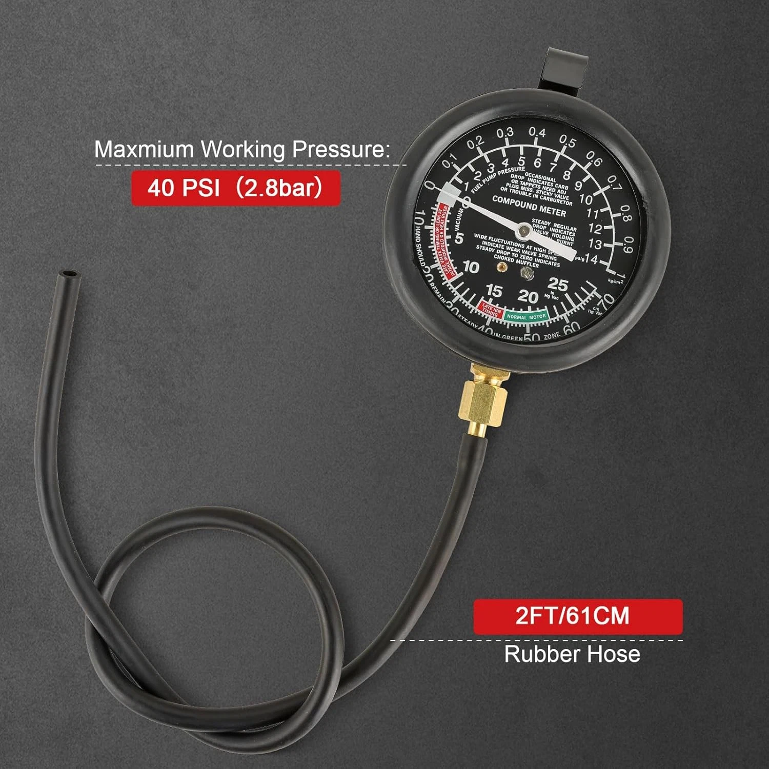TU-1 Vacuum & Pressure Gauge - Image 3