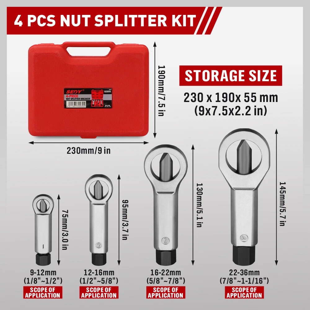 4PCS Nut Splitter Breaker - Image 4