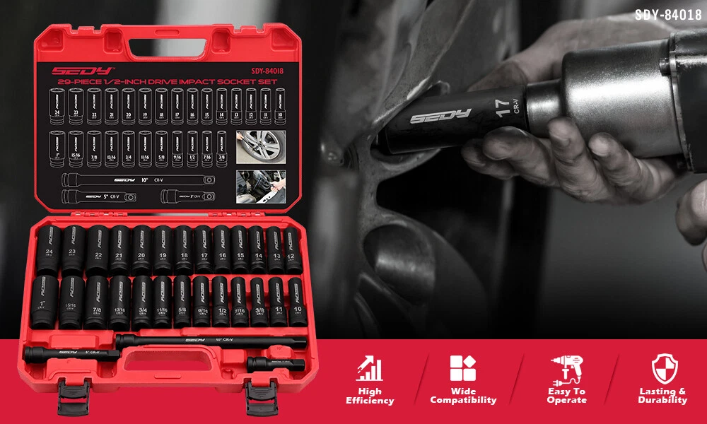 29-Piece Impact Socket Set - Image 2