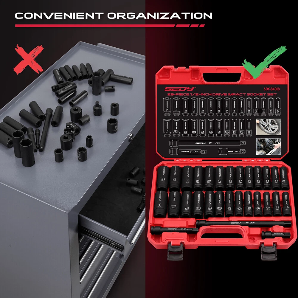29-Piece Impact Socket Set - Image 3