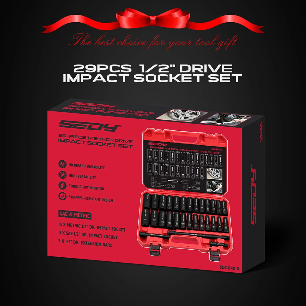 29-Piece Impact Socket Set - Image 9