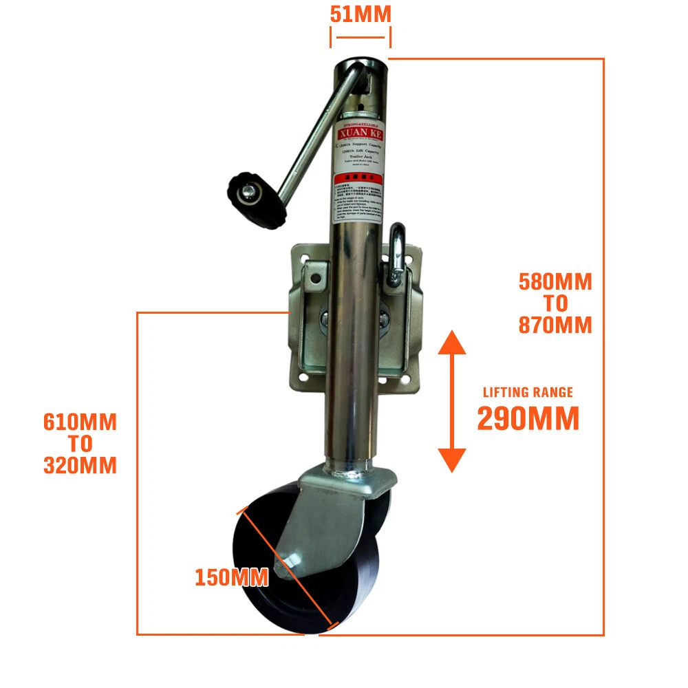 6" Jack with Nylon Wheels - Image 4