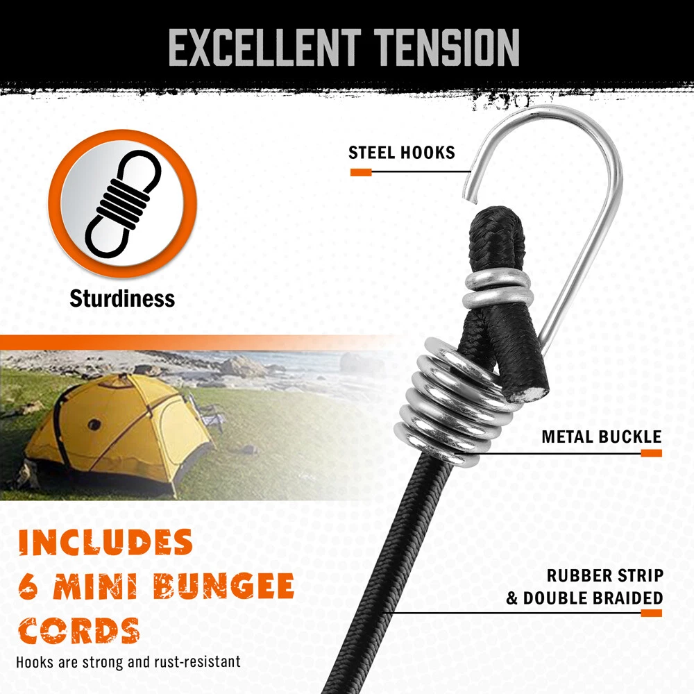 28PC Hook & Bungee Cord Set - Image 4