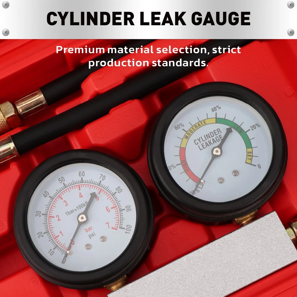4PC TU-21 Cylinder Leak Pressure Gauge Automotive Tester - Image 8