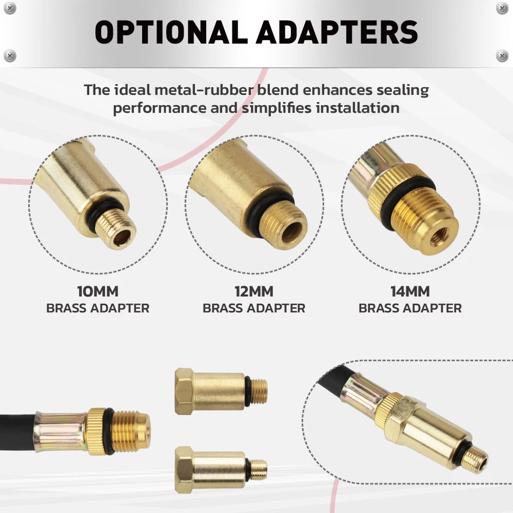 4PC TU-21 Cylinder Leak Pressure Gauge Automotive Tester - Image 7