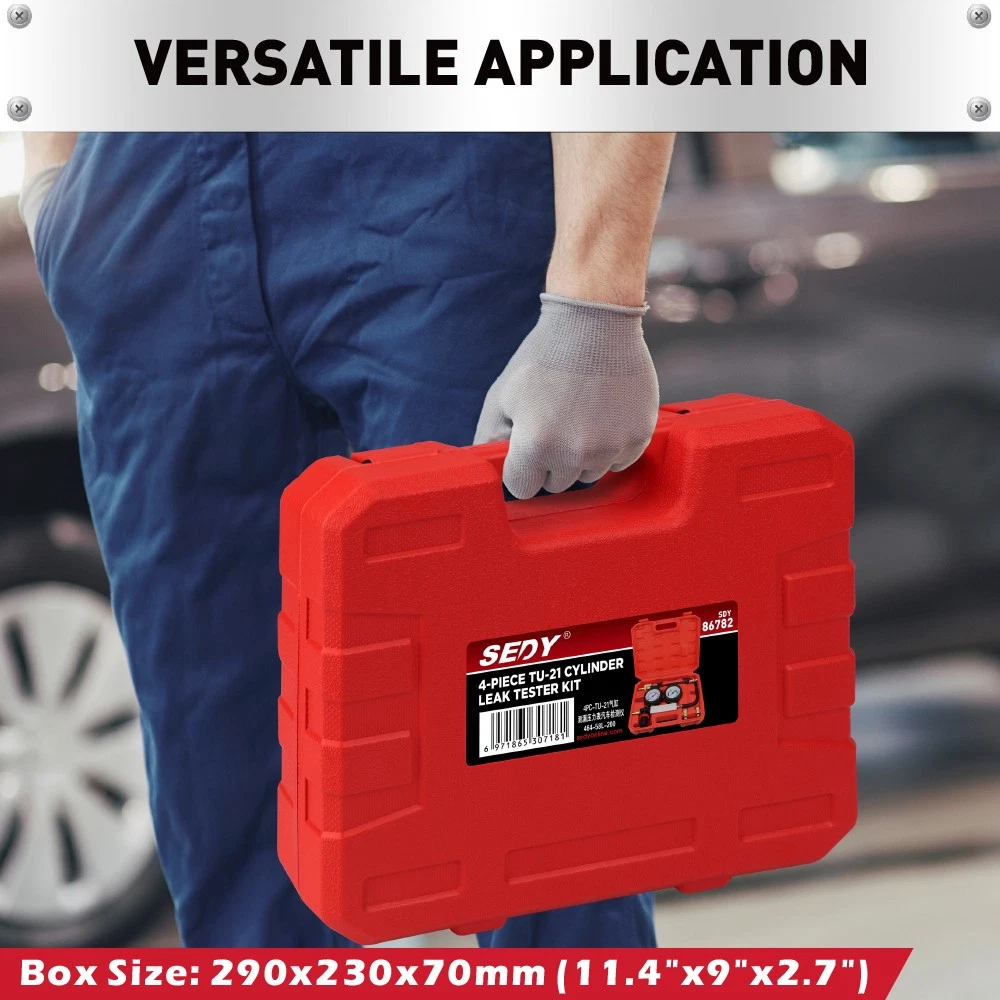 4PC TU-21 Cylinder Leak Pressure Gauge Automotive Tester - Image 3