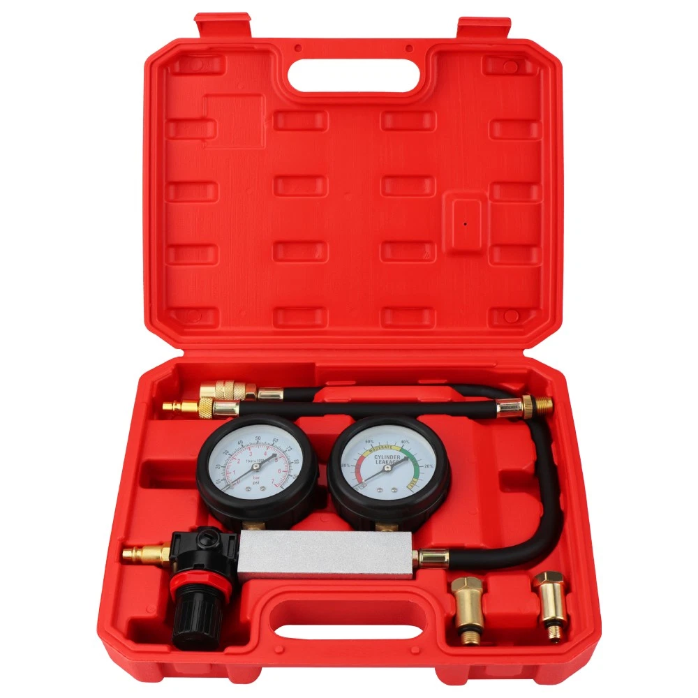 4PC TU-21 Cylinder Leak Pressure Gauge Automotive Tester