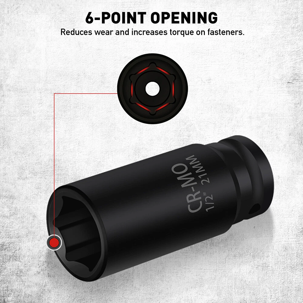 35PC 1/2" Drive Impact Socket Set - Image 4