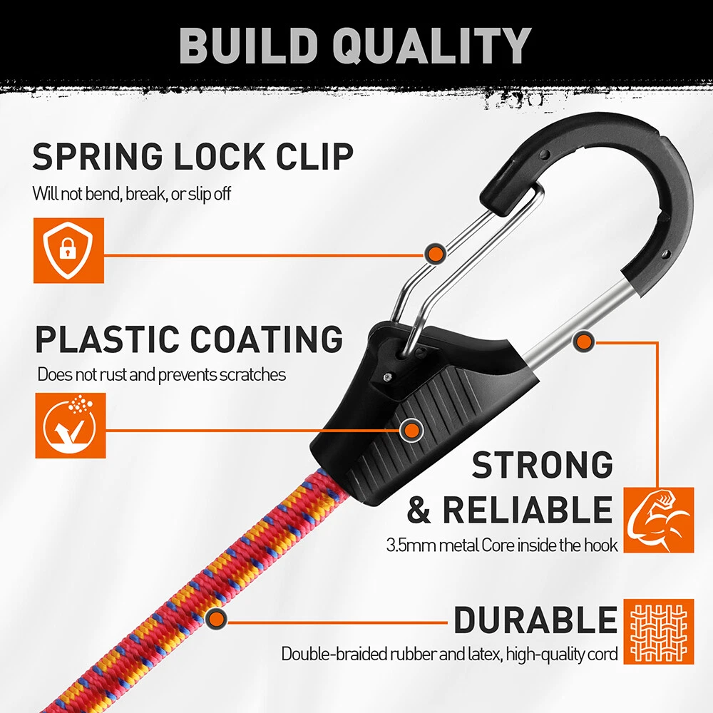 10PC 18" Bungee Cords - Image 3