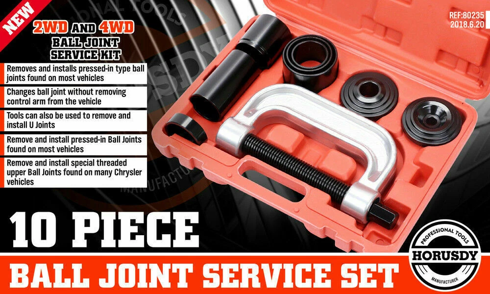 “10PC C-Clamp Ball Joint Installer/Remover Tool Set - Image 2