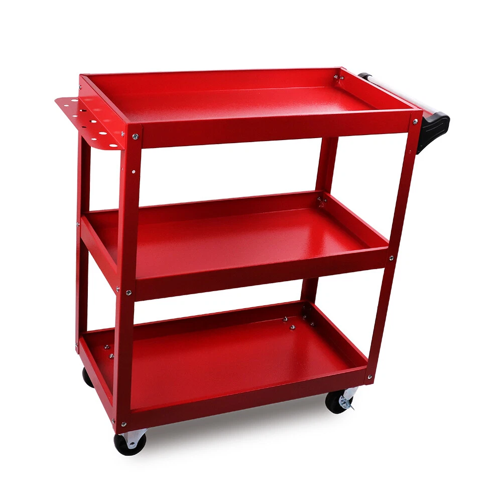 3-Tier Tool Cart Trolley Toolbox Workshop Garage Storage 150KG Organizer Garage - Image 6