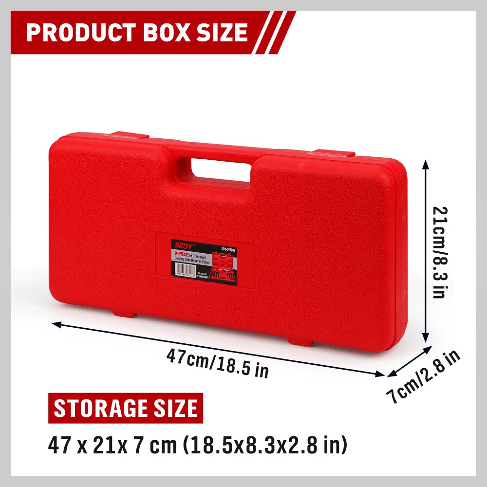 9PC Internal Bearing Slide Hammer Puller Set - Image 3