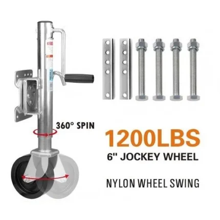 6" Jack with Nylon Wheels