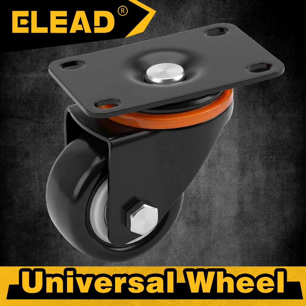 2.5-Inch Black Swivel Caster - Image 2