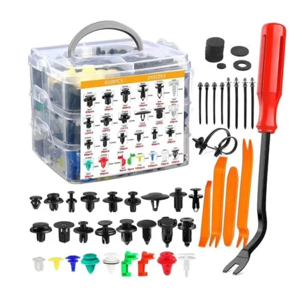 925-Piece Automotive Fastener Clip Assortment Kit with Storage Box